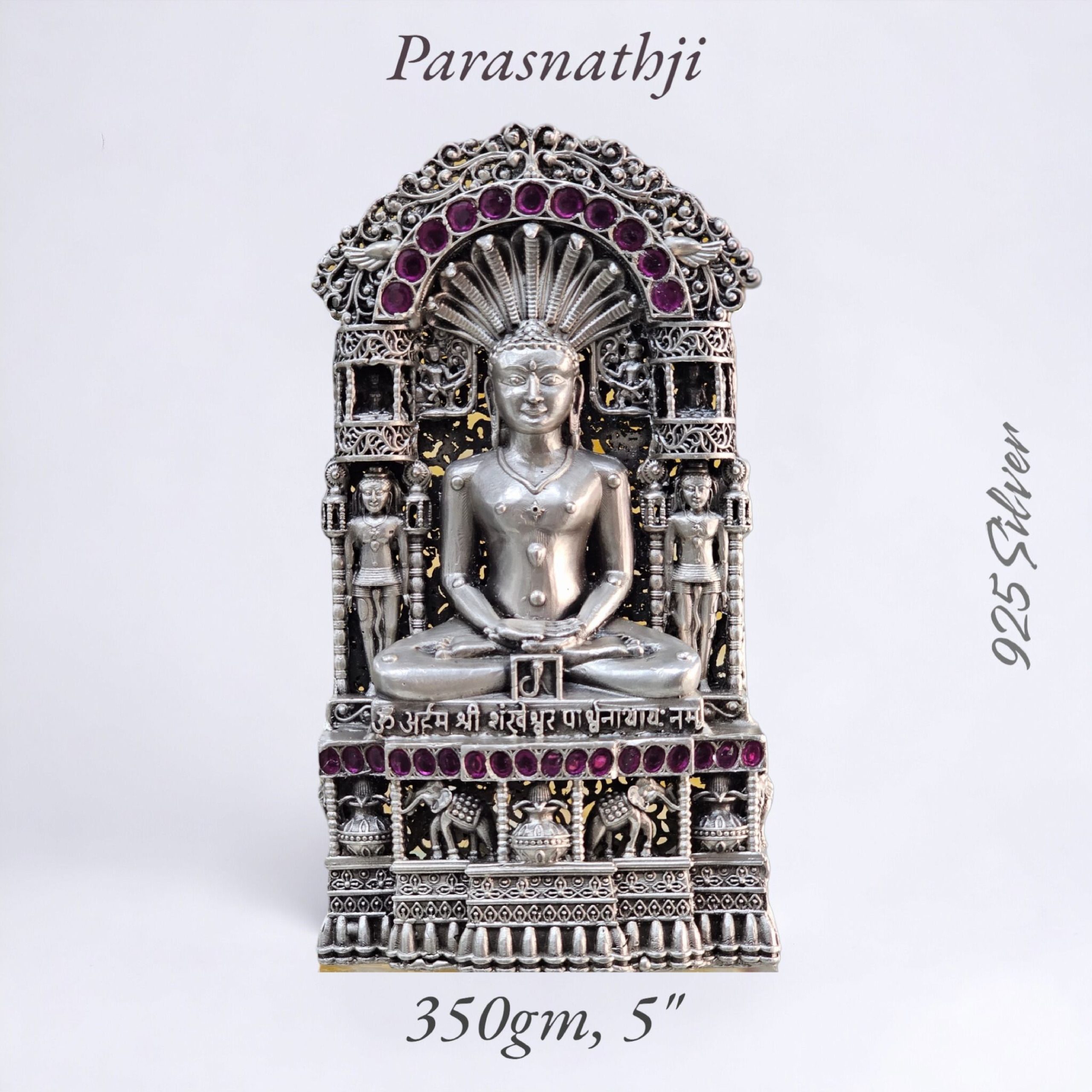 Parshvanath Idol In Pure 925 Silver